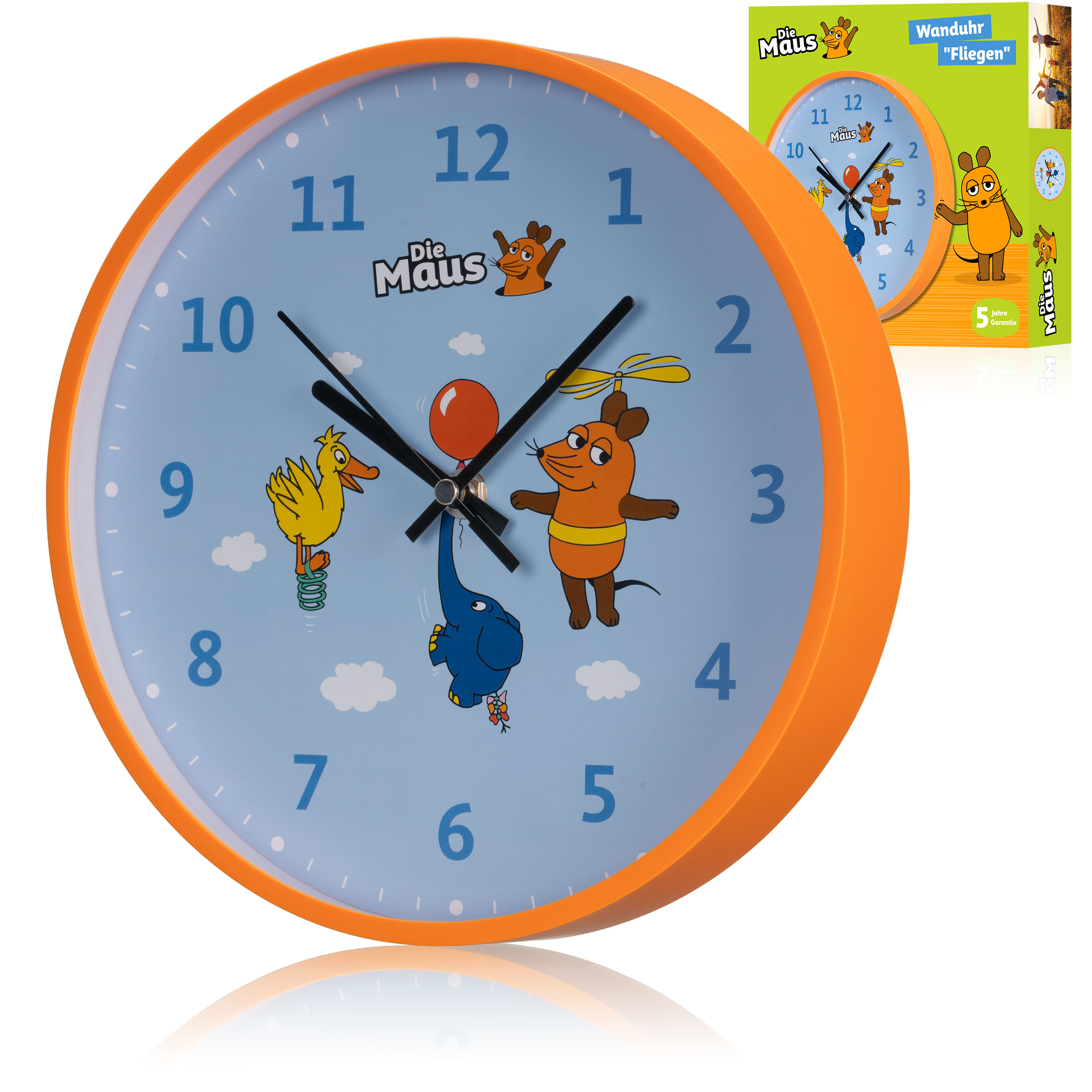 Reloj de Pared para Niños DieMaus