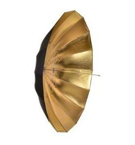 BRESSER BR-BG150 Paraguas reflector negro/dorado 150cm